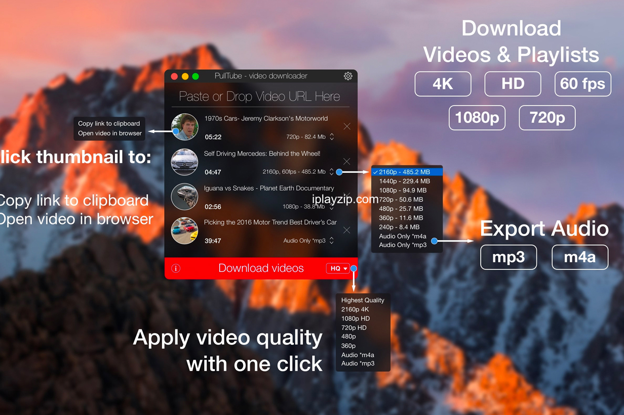 在线视频下载与转换工具 PullTube v1.8.5.61 破解版