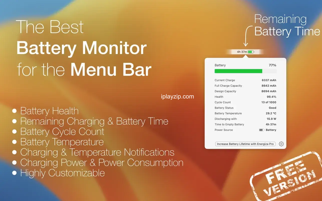 电池充电管理工具 Energiza Pro v1.3.2 破解版