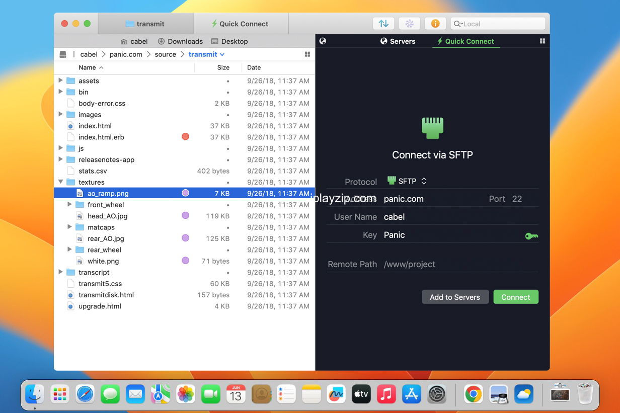 专门为 MacOS 的 FTP 客户端 Transmit v5.10.8 破解版