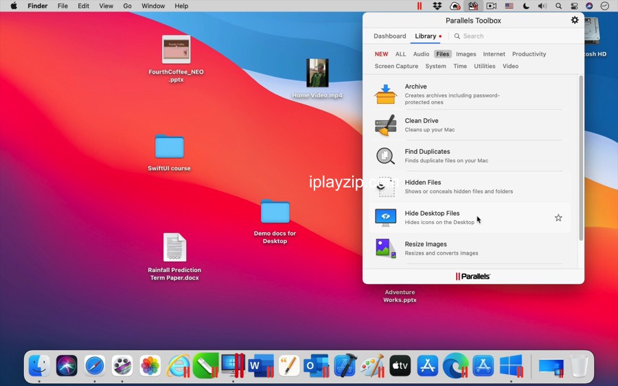 Parallels Toolbox for Mac 和Parallels Toolbox for Windows：適用於Mac 及Windows  的單觸式工具