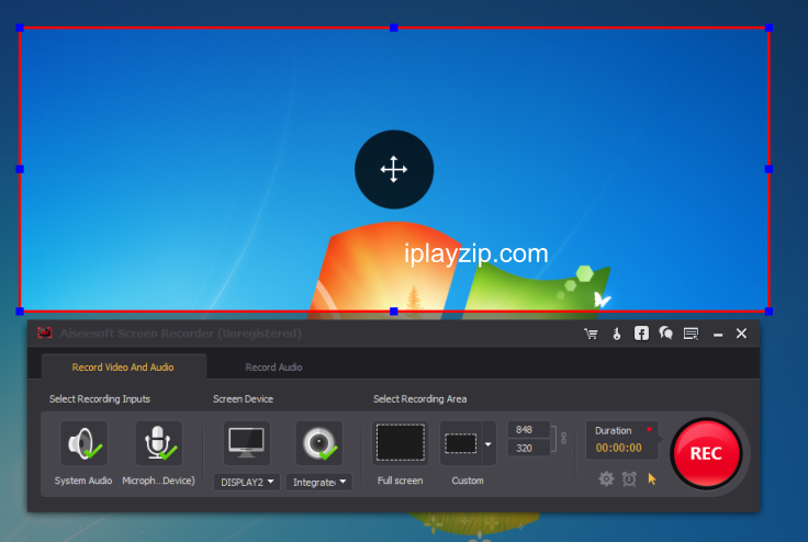 Aiseesoft Screen Recorder 操作界面