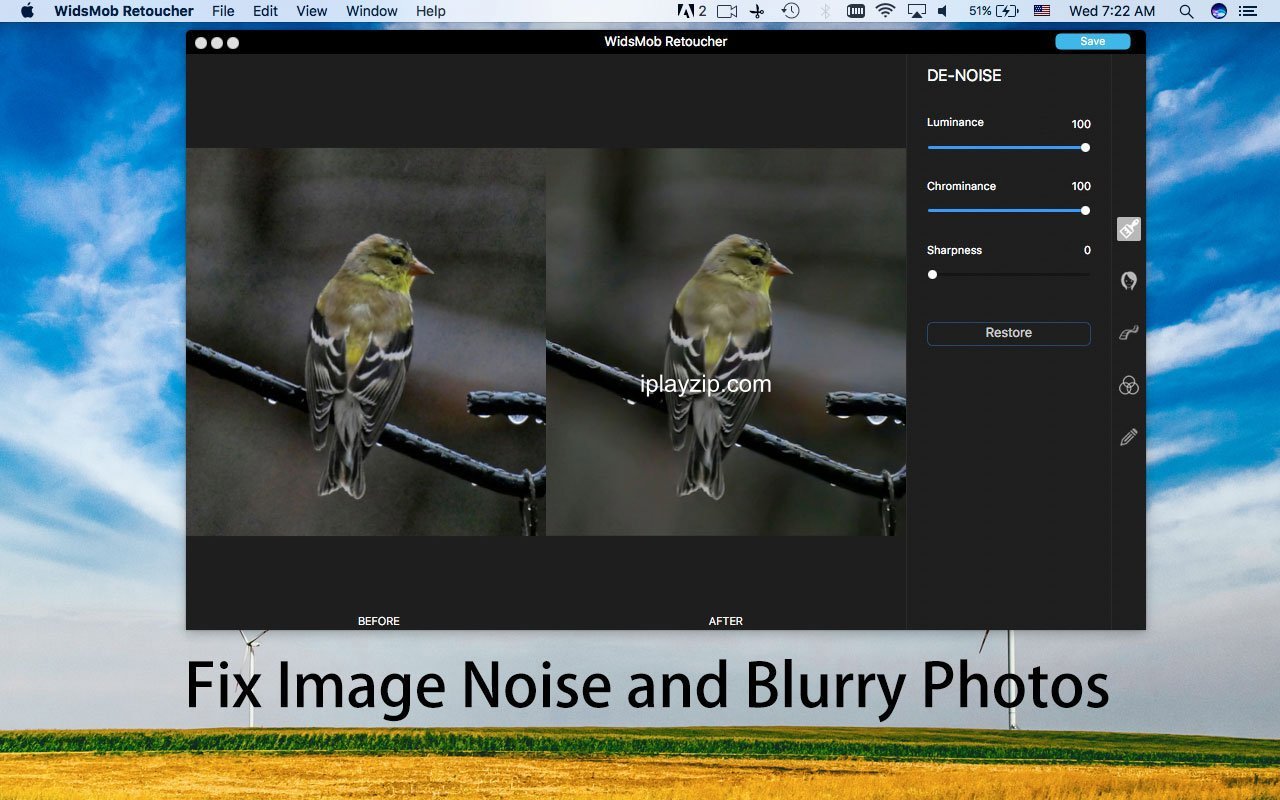 WidsMob AI Retoucher 操作界面