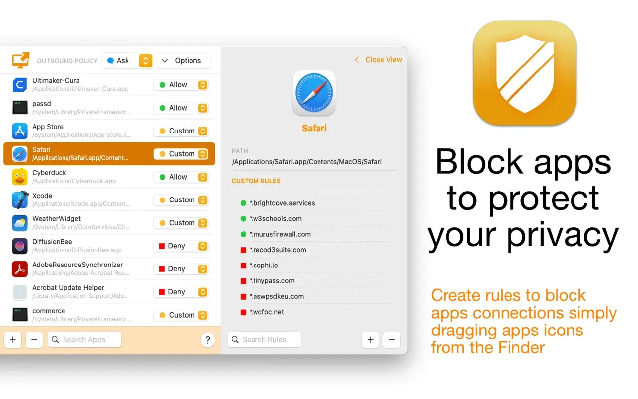 MacOS 先进的混合式防火墙工具 Firewall Scudo v3.0.4 破解版