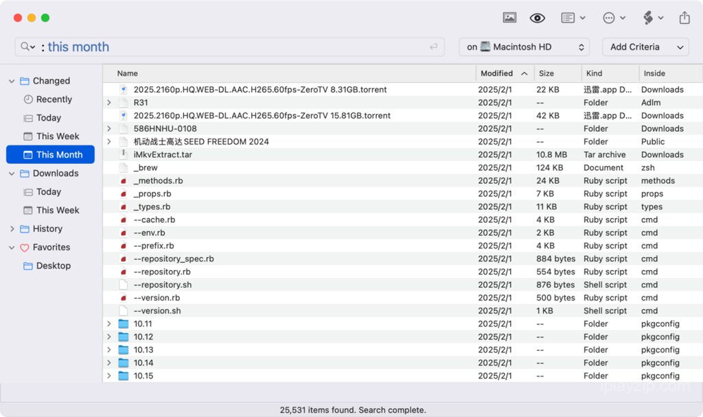Mac 全能文件搜索工具 ProFind v1.38 破解版操作界面