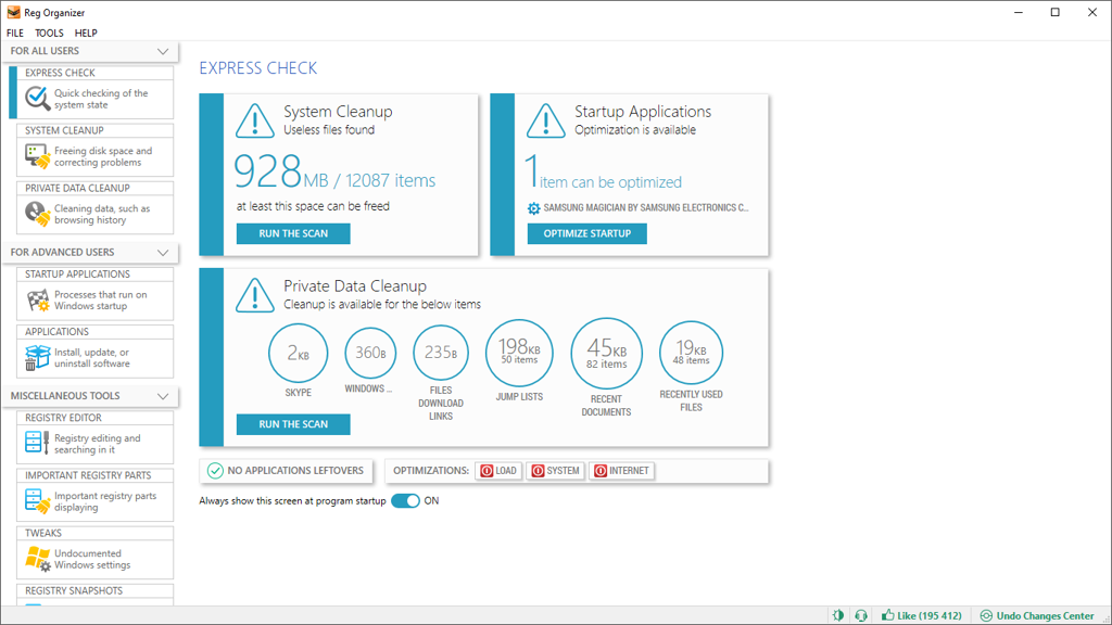 Windows 注册表整理工具 Reg Organizer v9.93 多语便携版 Windows 注册表整理工具 Reg Organizer v9.93 多语便携版