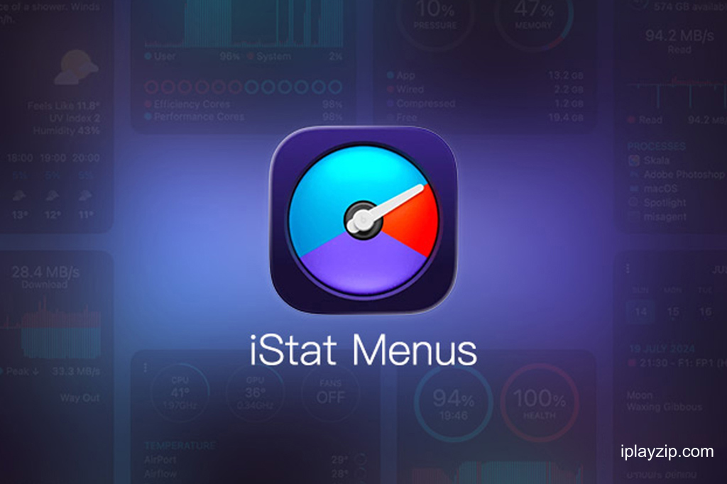 优秀的实时系统监控工具 iStat Menus v7.01 破解版
