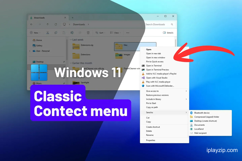 Windows 11 经典右键菜单恢复工具 Windows 11 Classic Context Menu v1.2 中文版