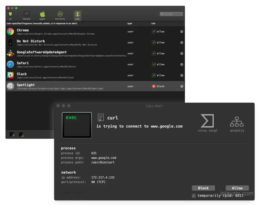小巧切免费的 MacOS 应用防火墙软件 LuLu v4.3.2