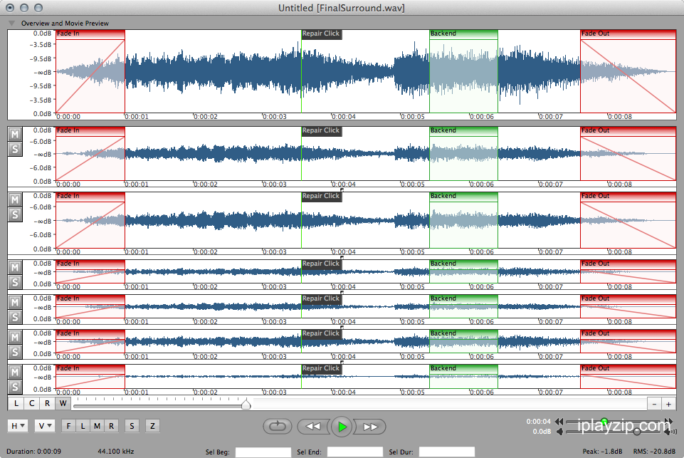 音频批量处理工具 Sound Grinder Pro v3.6 破解版操作界面