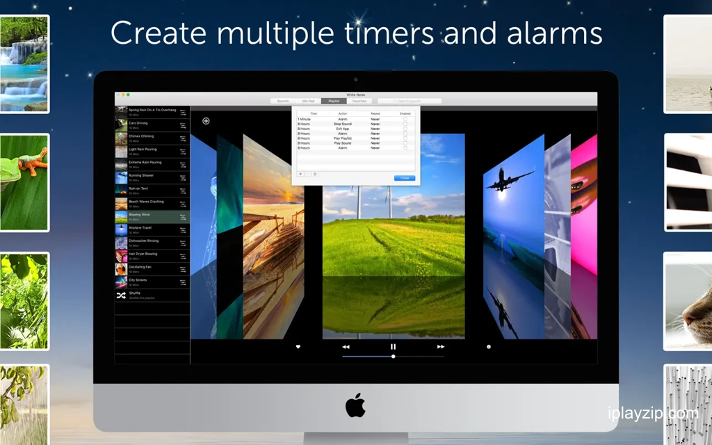 自然白噪音与睡眠辅助工具 White Noise v7.6.1 MacOS 破解版操作界面