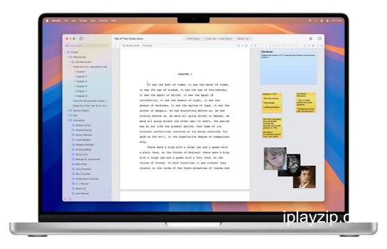 专业故事开发写作工具 Storyist v4.4.1 破解版操作界面