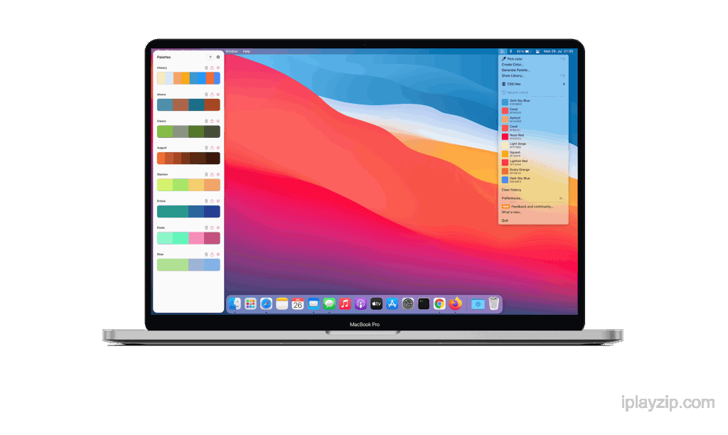 Mac 智能配色方案生成工具 Colori v1.9.0 macOS TNT 破解版操作界面