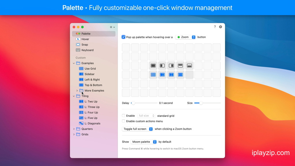 MacOS 窗口管理利器 Moom v4.5.1 破解版 MacOS 窗口管理利器 Moom v4.5.1 破解版操作界面